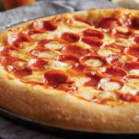 Tuscan Pepperoni · Fresh mozzarella and old-world style pepperoni tops our original pizza sauce and Wisconsin c...