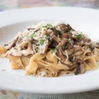 The Forest Floor Frenzy · Vegetarian. Wild mushrooms and walnuts foraged from the darkest woods melded with a cream sh...