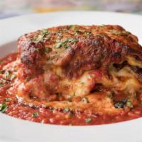 Lasagna · Layers and layers of handmade pasta, meaty bolognese, beschemelle sauce and our world famous...