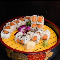 Spicy Maki Combo · Spicy tuna roll, spicy salmon roll, spicy yellowtail roll.

These items may be served raw by...