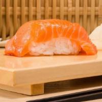 Salmon Sushi · These items may be served raw by undercooked, or contain raw or undercooked ingredients. Con...