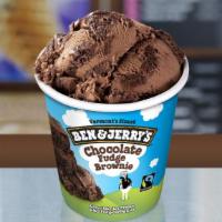 Chocolate Fudge Brownie Ice Cream · Chocolate ice cream with fudge brownies.