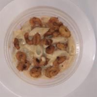 Spiced Alfredo Pasta In Veggies. (1.25 Lbs) Options: Shrimp / Chicken / Fish · 15 min.  Mild. Spiced Alfredo pasta and grilled veggies. (1.25 lbs) Options: Shrimp / Chicke...