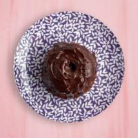 Choco Overload Cupcake · Chocolate cupcake with chocolate chips, chocolate frosting topped with more chocolate chips