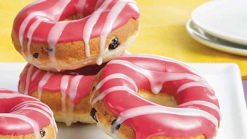 Berry Delicious Frosted Donut · Strawberry frosted cake donuts