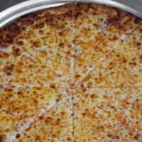 #1 Mozzarella Drip Thin Crust Circle Pizza · Cheese Pizza
