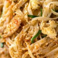 Pad Thai · Our popular thai style noodles with your protein choice, rice noodles, stir-fried with, bean...