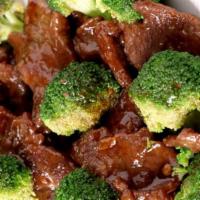 Broccoli Oyster Sauce · Your stir-fried protein choice with broccoli, and oyster sauce.
