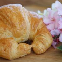 Butter Croissant 🥐 · Buttery, flaky, golden-brown crescent-shaped pastry