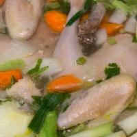 Chicken Pho · Slow cooked natural chicken.