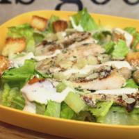 Caesar Salad With Grilled Chicken · Shaved Parmesan and homemade croutons.