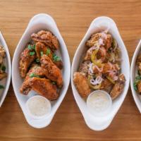 Fried Chicken Wings (12) · Popular.  choose from: buffalo, lemon pepper, BBQ. naked.