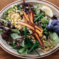 Seasonal Market Salad · Mixed greens and vegetables served with house vinaigrette