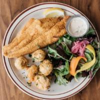 Fried Catfish Plate · Served with two sides.