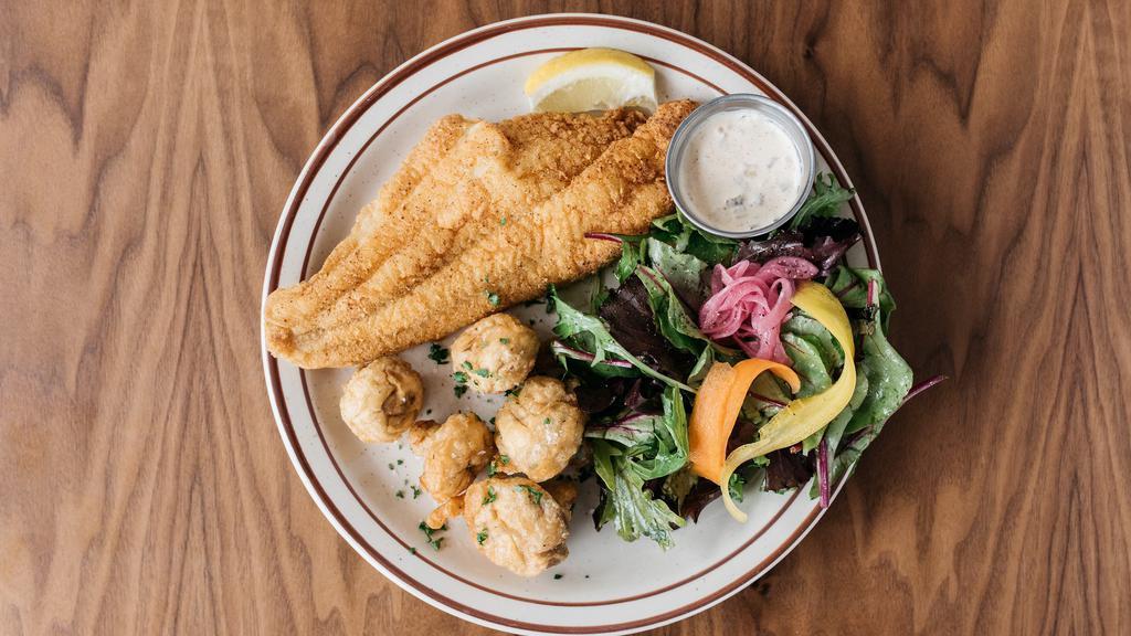 Fried Catfish Plate · Served with two sides.