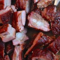 Rib Tips · Savory smoked prime choice pork rib tips, smothered in baby rays delicious BBQ sauce. Your c...