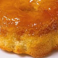 Pineapple Upside Down Cake · Moist buttery cake, a sweet pineapple ring and creamy brown sugar sauce.