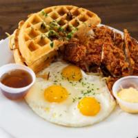 Chicken & Waffle Brunch Package · Chicken & Waffles, eggs your style, and Large Hash browns. Enough to feed a family of 5.
25 ...
