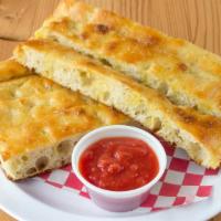 Breadsticks · Focaccia style with EVOO and pecorino romano. Served with red sauce.