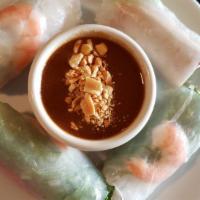 Fresh Spring Rolls · (Two rolls) Gluten-free modification available. Vegetarian modification available. The typic...