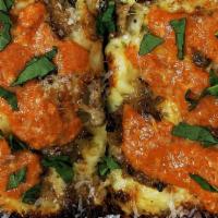 Vodka Sausage · 8x10 Detroit Style Pizza. Brick and Mozzarella cheese, Italian sausage, finished with Vodka ...