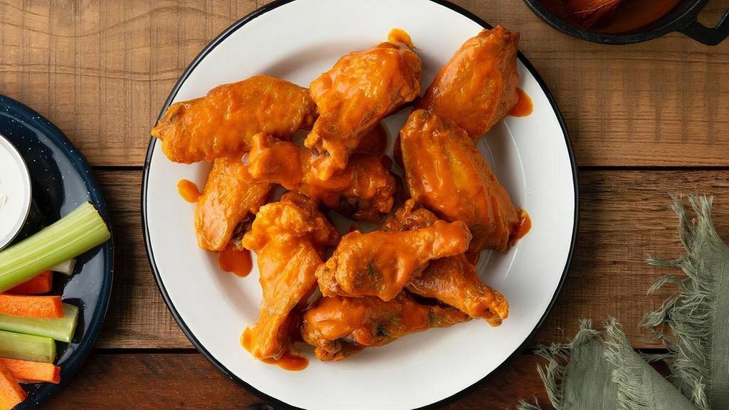 Chicken Wings · Our chicken wings are gluten-free and made with Red Bird free-range, antibiotic-free chicken. Choose your destiny with a sauce of your choice paired with celery and carrots.
