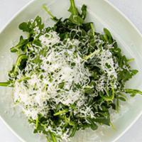 Baby Arugula Side Salad (Delivery) · With lemon, olive oil and Parmesan (Gluten-Free, Vegetarian, Keto -- Vegan and Paleo without...