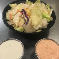 Side Salad · CHOICE OF RANCH DRESSING OR ASIAN DRESSING