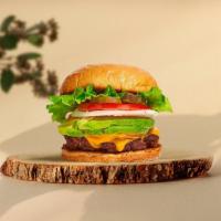 Avo Avenue Vegan Burger · Seasoned plant-based patty topped with avocado, melted vegan cheese, lettuce, tomato, onion,...