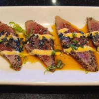 Seared Tuna Sashimi In Cc Sauce (8 Pieces) · 