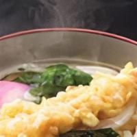 Tempura Shrimp Udon · Soyu Broth with Tempura Shrimp and Udon Noodles
