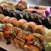 Sushi Deluxe · assortment of 10 pcs sushi and california roll