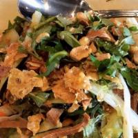 Blossom Special Salad · Most popular. Yam noodle, seaweed, tofu, shrimp, ham, lotus roots, daikon, carrot, Vietnames...