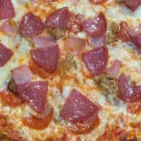 Meat Lovers  · Pepperoni, Sausage, Meatballs, Ham