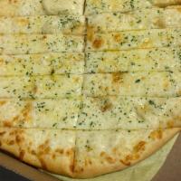 Cheesy Breadsticks (14)  · Garlic Butter base, Parmesan, Mozzarella, Parsley Flakes.
Served with Marinara.