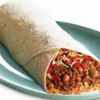 Burrito (Roll A Fat One!) · Massive Mission-style burrito with on your choice of flour, whole wheat, spinach, or tomato ...