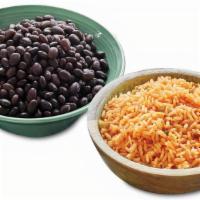 Mexican Seasoned Rice And Beans · Mexican seasoned rice served with your choice of beans