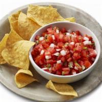 Salsa + Chips · Crispy tortilla chips served with your choice of salsa