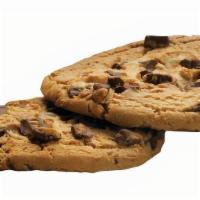 Dos Cookies · 2 gooey, freshly baked cookies.