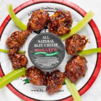 Boneless Wings · Rosati's wings are tossed in the sauce of your choice & served with choice of dressing.
