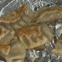 Chicken Potstickers · Siracha Soy Sauce.