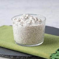 Chia Pudding · A heavenly treat made with coconut milk, chia seeds, agave, and a hint of vanilla.