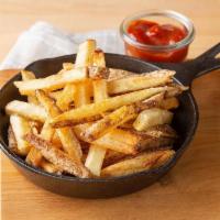 Hand Cut Fries · Fries meant to travel. Crispy on the outside, soft in the center, finished lightly with salt...