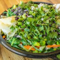 Garden Bowl · Tofu,Tofu

Cucumber, Jicama, Carrot, Edamame, Seaweed Salad, Purple Cabbage, Green Onion, Ci...