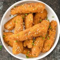 Terrific Teriyaki Boneless Wings · Boneless breaded fresh chicken wings, fried until golden brown, and tossed in teriyaki sauce...