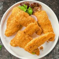 Chicken O'Cluck Tenders · Chicken tenders breaded and fried until golden brown. Served with your choice of dipping sau...