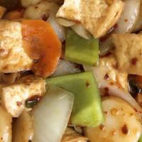Spicy Korean · No sugar - Always spicy. White mushrooms + onions + carrots + green scallions + celery. Stea...