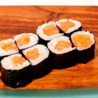 Salmon Roll (Sake Maki) · Fresh Salmon, Sushi Rice (inside), and Seaweed (outside)