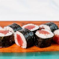 Tuna Roll (Tekka Maki) · Fresh Tuna, Sushi Rice (inside), Seaweed (Outside)