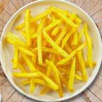 Fries And Lies · Idaho potato fries cooked until golden brown and garnished with salt.